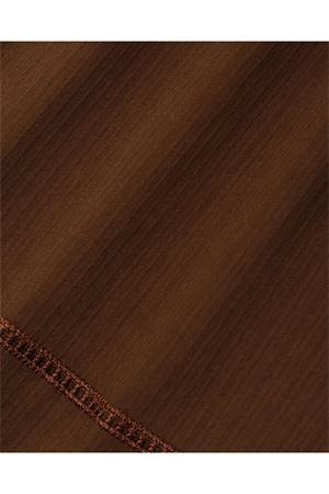 Brown cotton blend elasticated shorts DROLE DE MONSIEUR | KBS178CO278BN